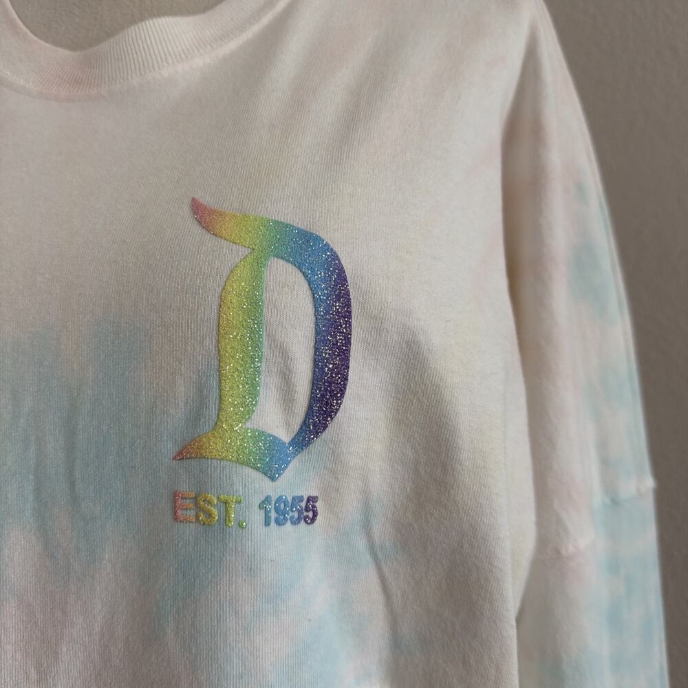 Disneyland Resort Spirit Jersey Adult Small Cream Tie Dye Disney Parks Casual - Picture 4 of 12